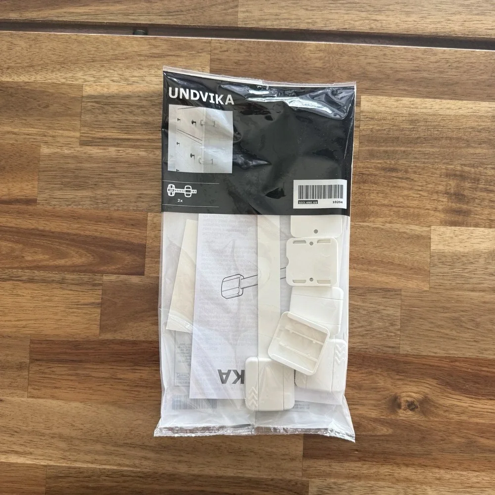 IKEA UNDVIKA Baby Child Safety Door Multi Latch White 503.490.69 (2-Pack) NEW